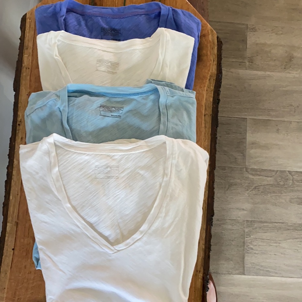 4 Shirtsleeve Patagonia shirts